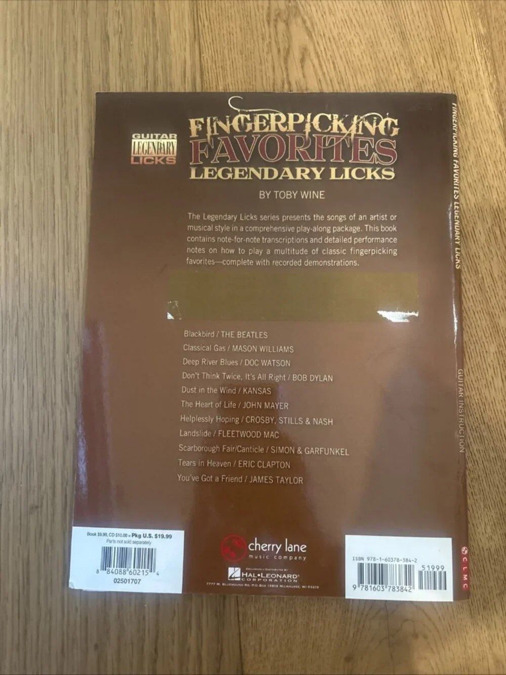 Fingerpicking Favorites Legendary Licks - An Inside Look at the Great NO CD